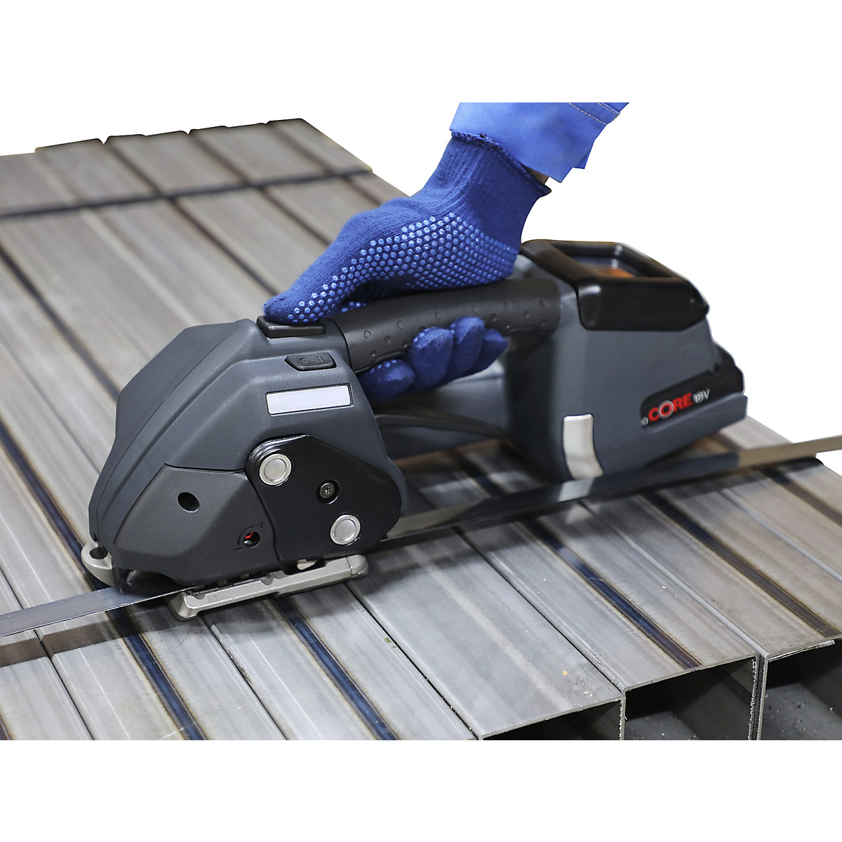 Dispozitiv de legare pentru bandă de oțel, cu acumulator – ratioform (Imagine produs 5)-4