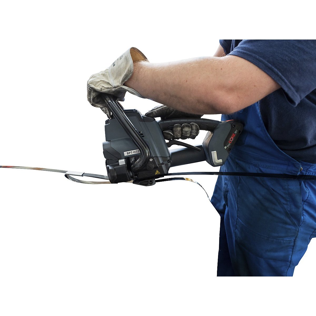 Dispozitiv de legare pentru bandă de oțel, cu acumulator – ratioform (Imagine produs 3)-2