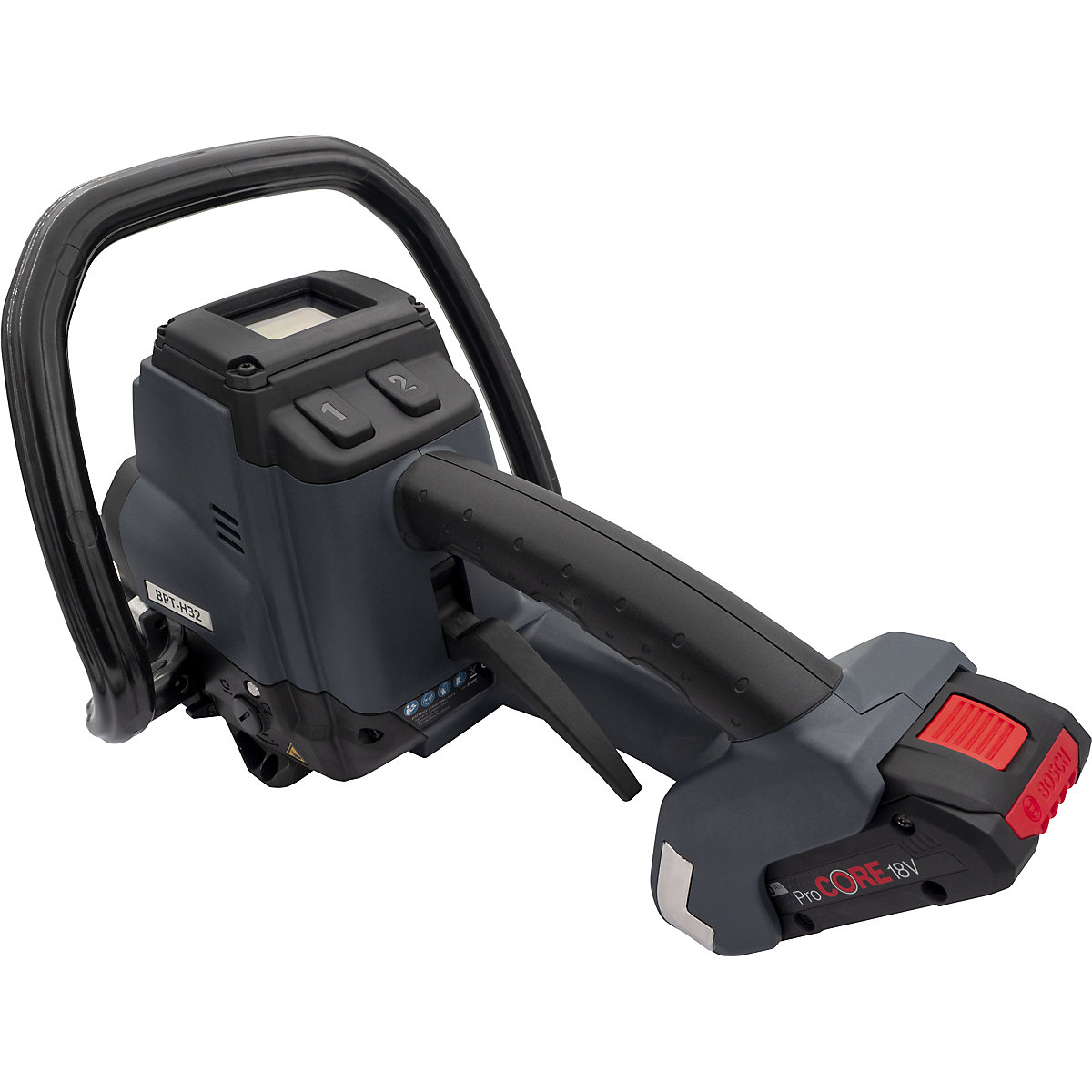 Dispozitiv de legare pentru bandă de oțel, cu acumulator – ratioform