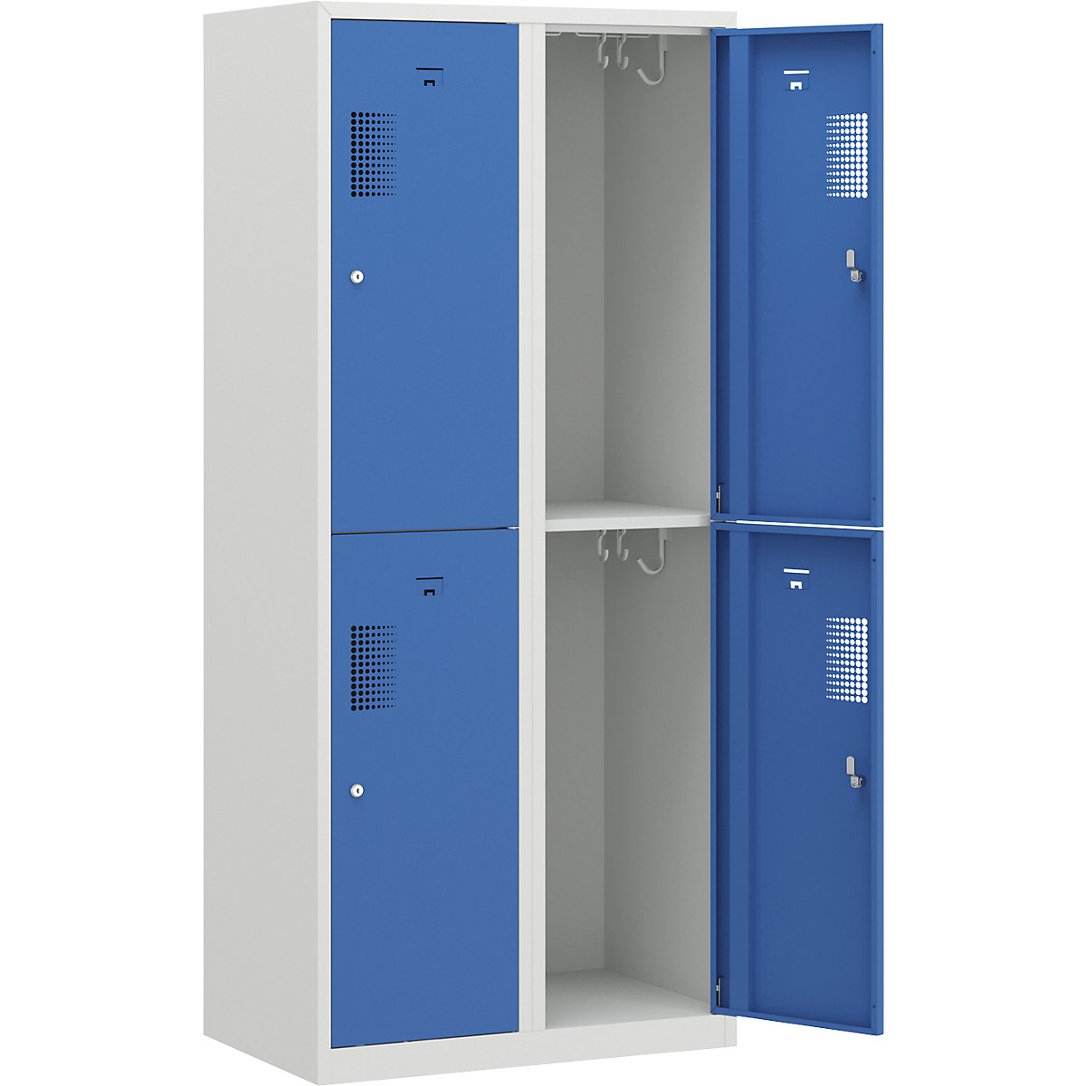 Armadietto a due piani Amsterdam – eurokraft basic