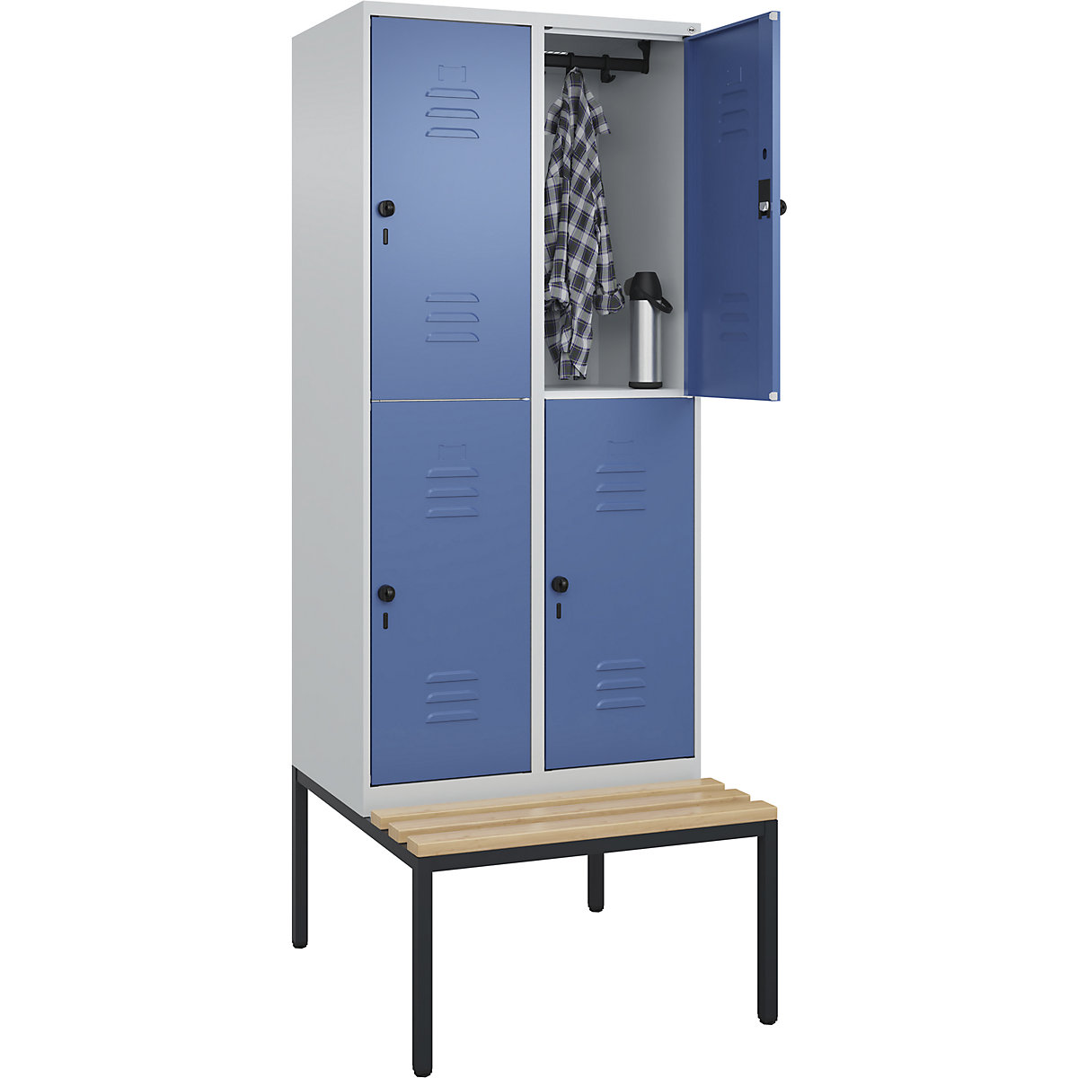 Armadietto a due piani Classic PLUS con panca – C+P