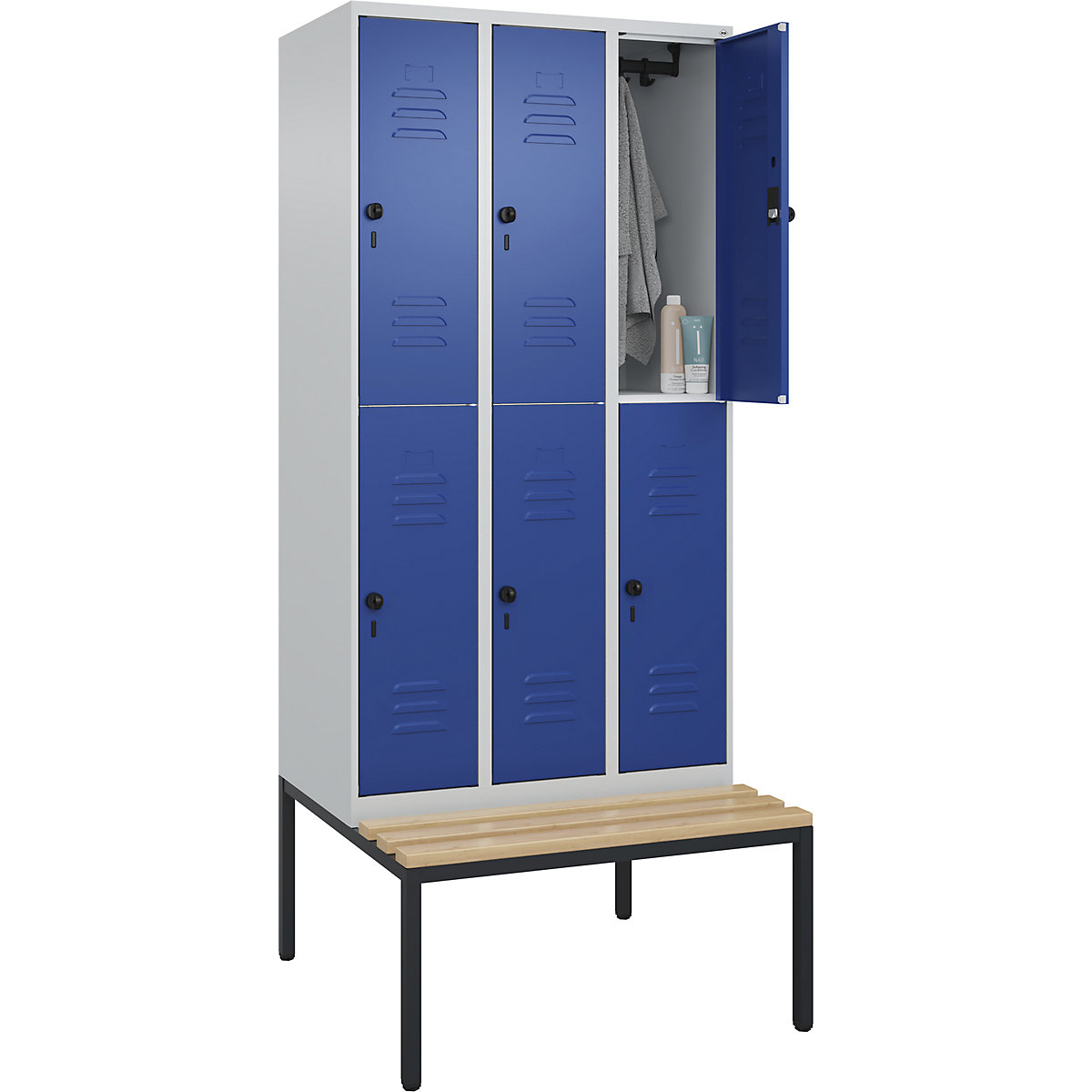 Armadietto a due piani Classic PLUS con panca – C+P