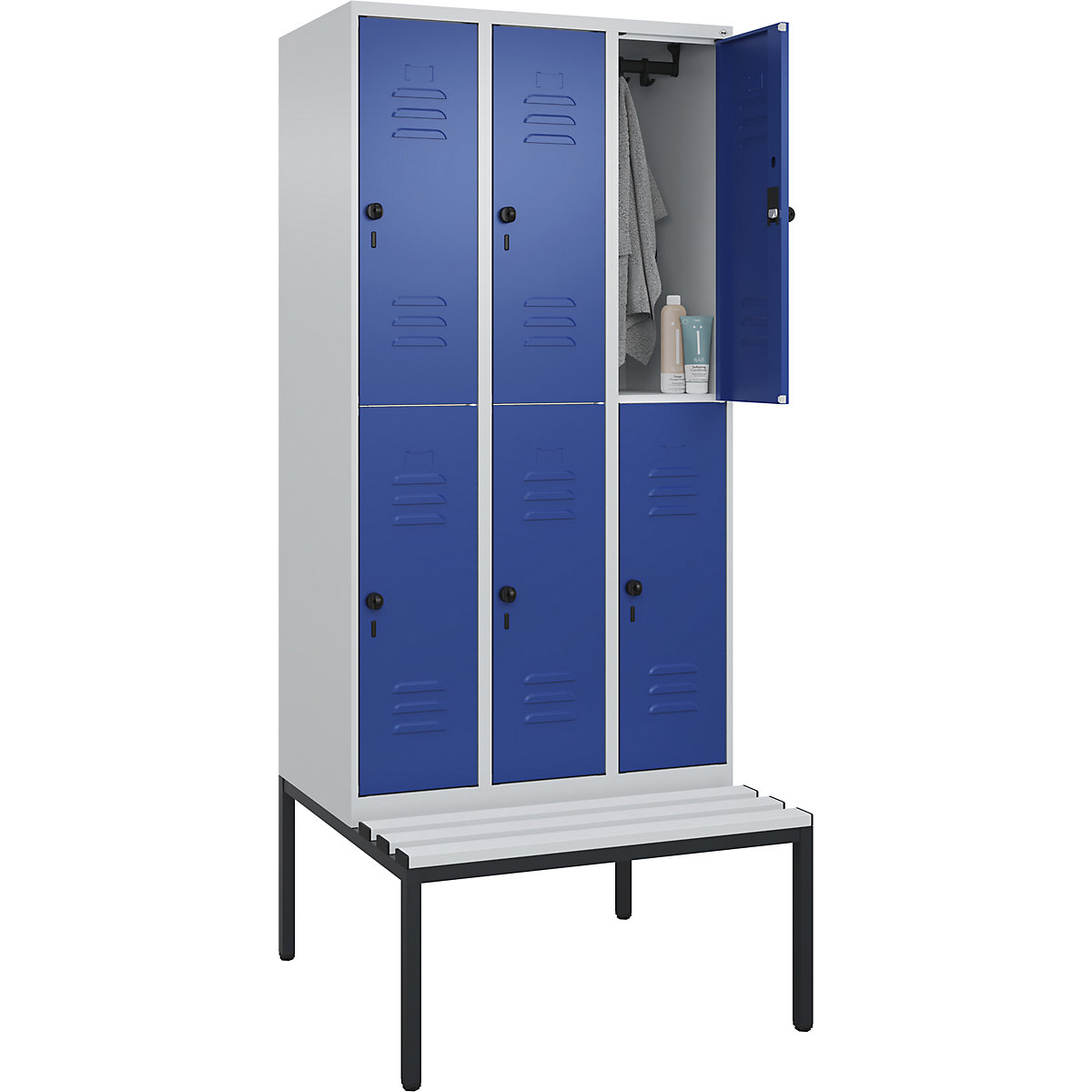 Armadietto a due piani Classic PLUS con panca – C+P