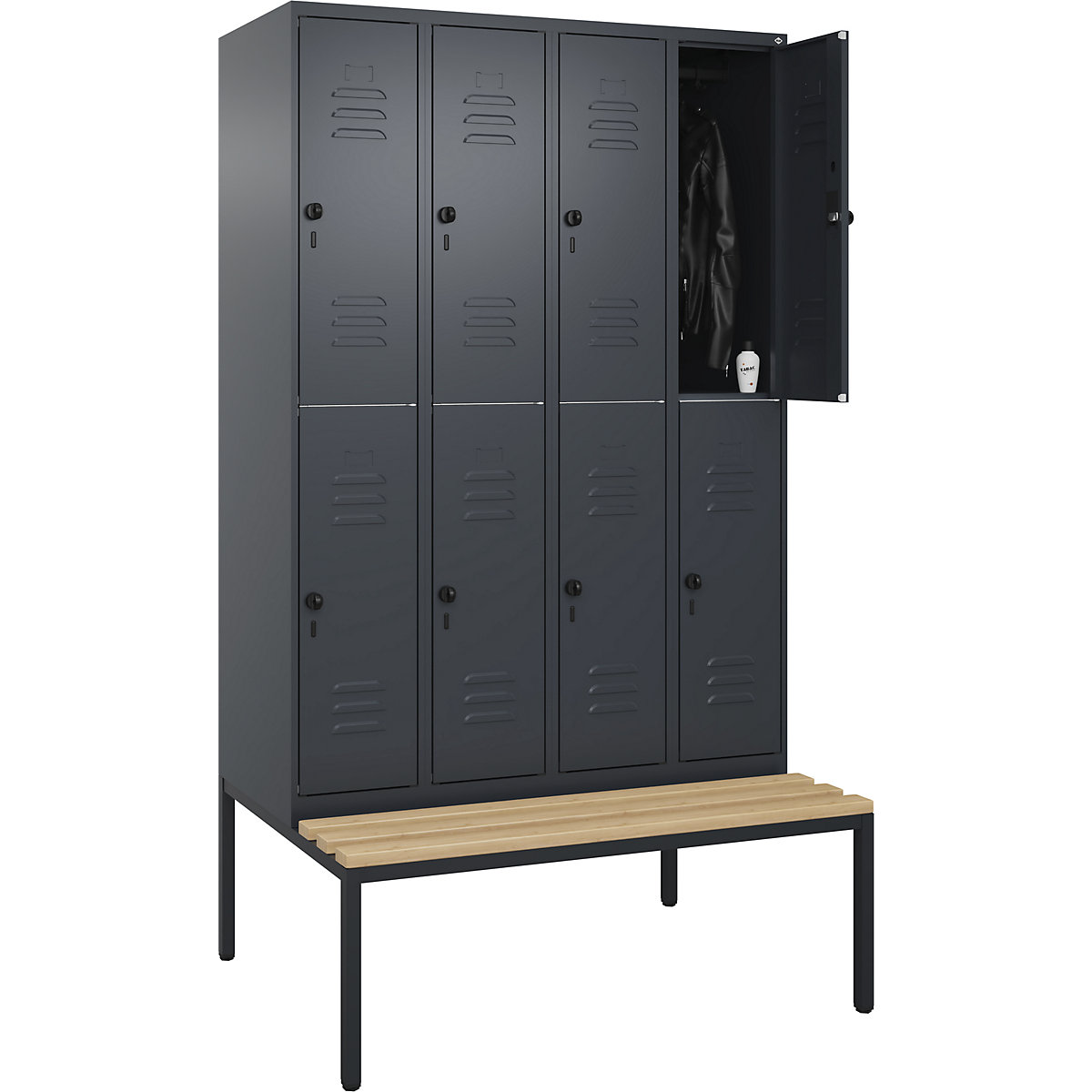 Armadietto a due piani Classic PLUS con panca – C+P