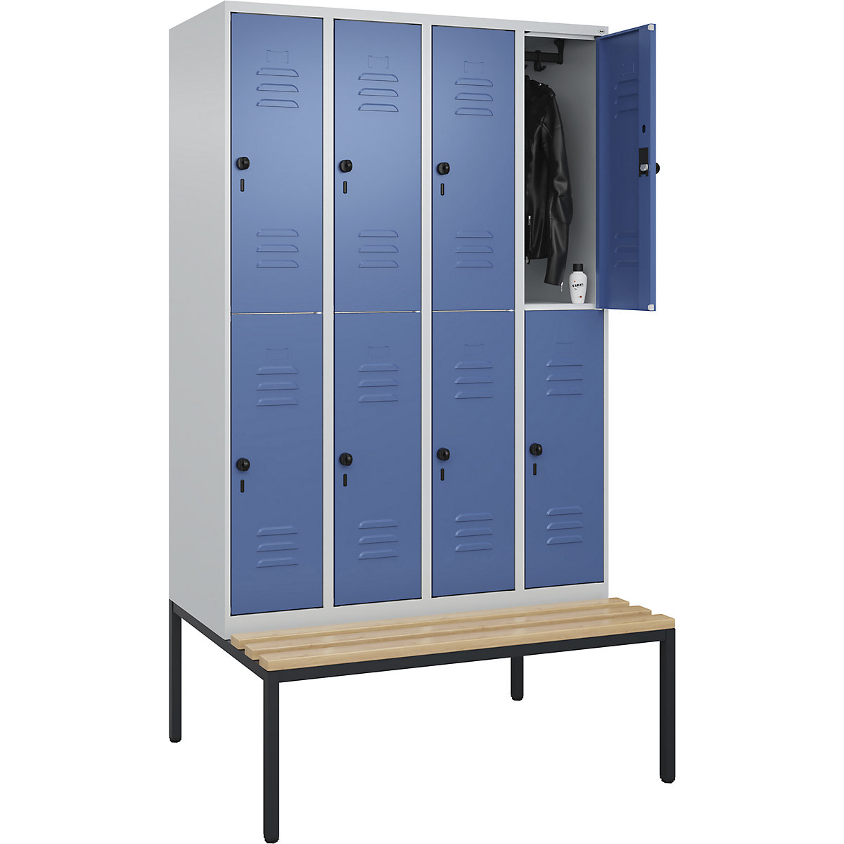 Armadietto a due piani Classic PLUS con panca – C+P
