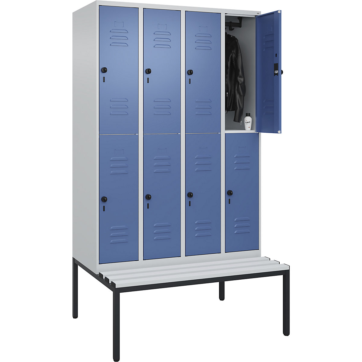 Armadietto a due piani Classic PLUS con panca – C+P