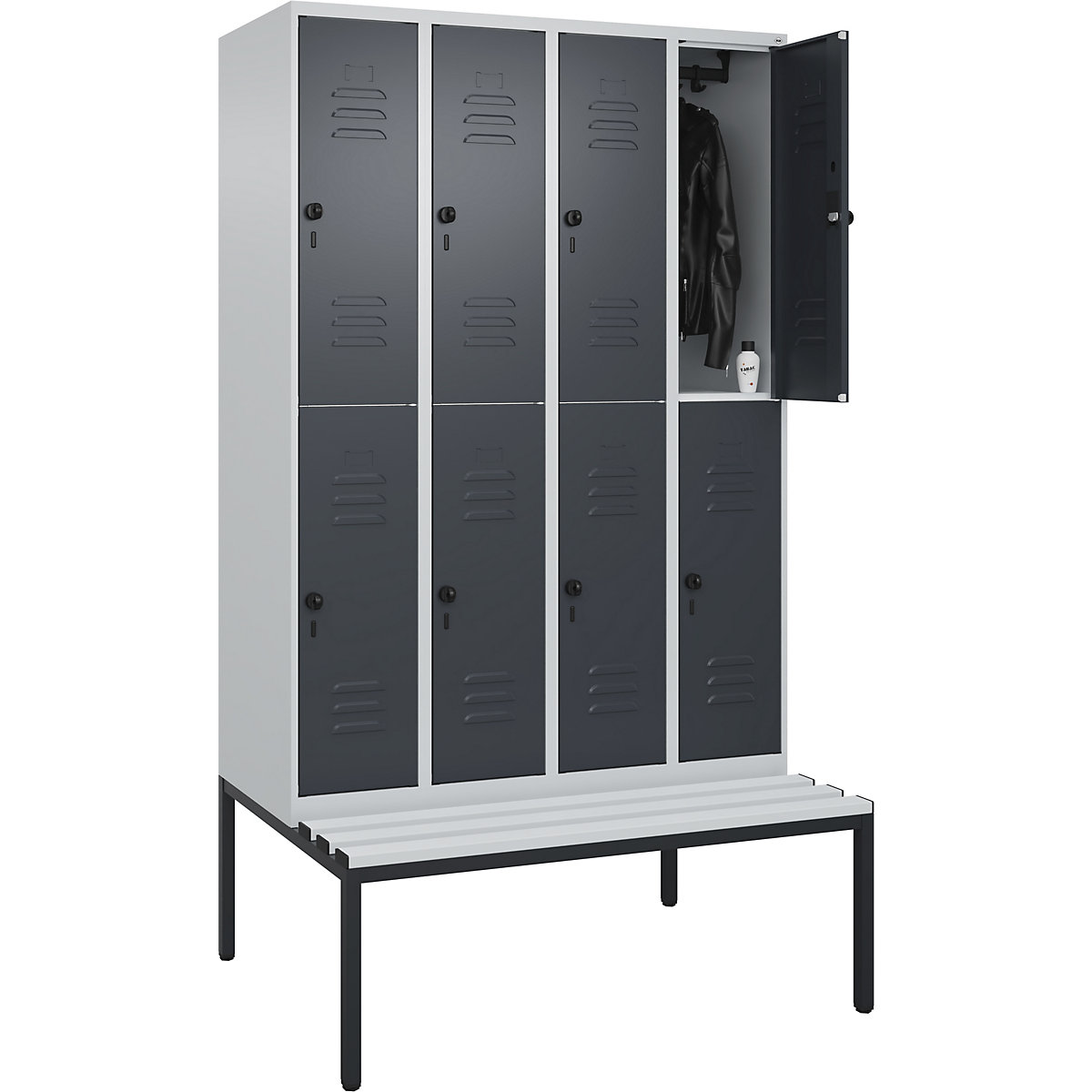Armadietto a due piani Classic PLUS con panca – C+P
