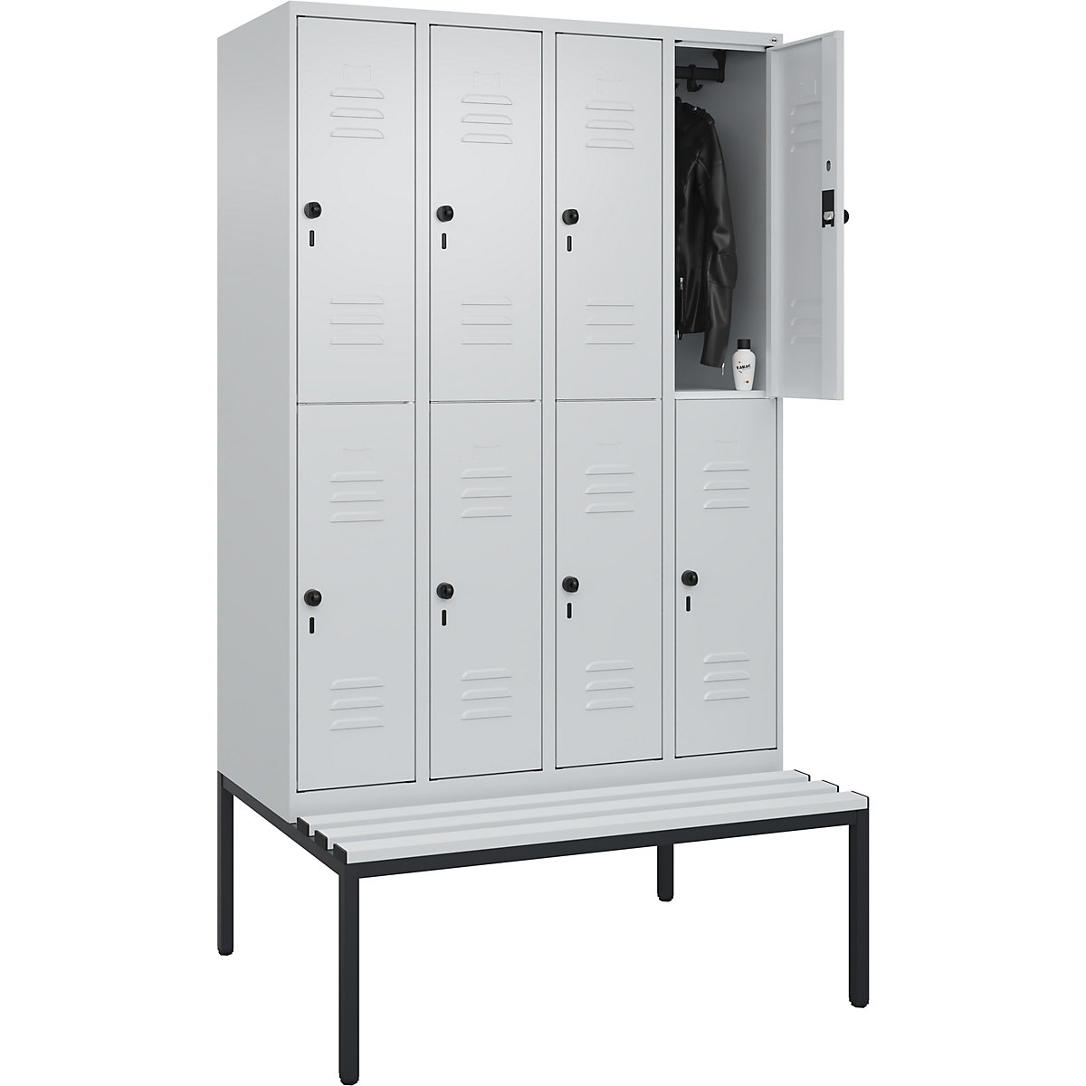 Armadietto a due piani Classic PLUS con panca – C+P