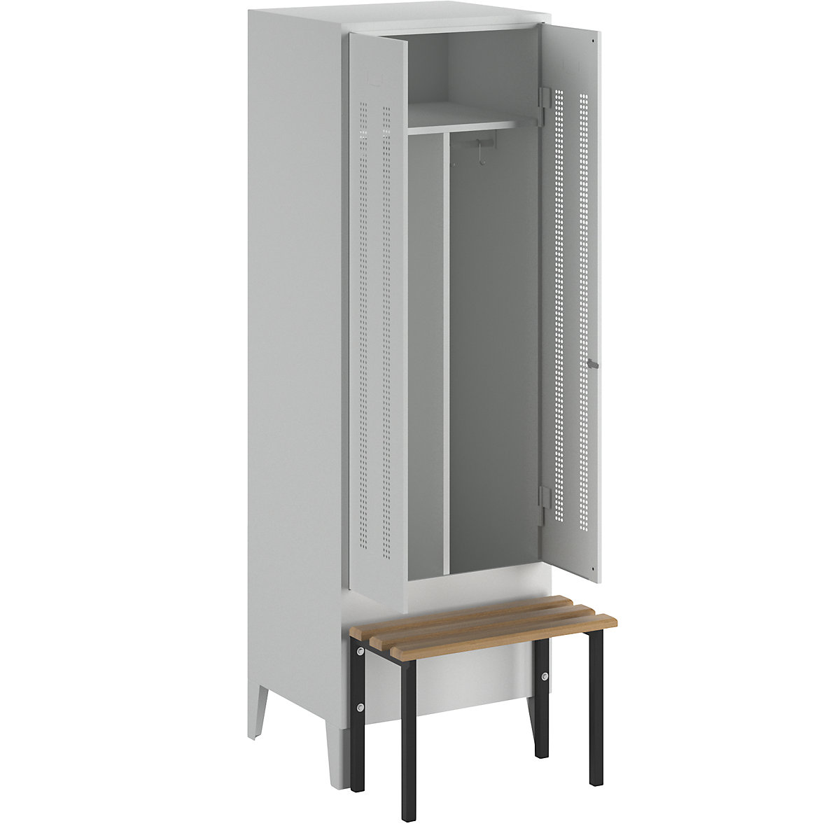 Armadietto sporco/pulito Berlin 1 con panca – Wolf