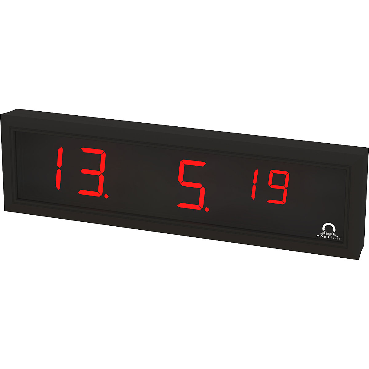 Orologio digitale a LED alt. x largh. x prof. 118 x 423 x 39 mm kaiserkraft