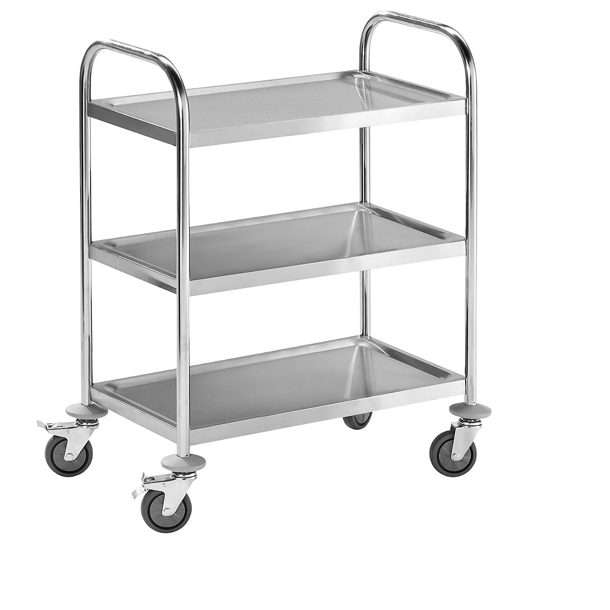 Carrello di servizio in acciaio inox - eurokraft basic