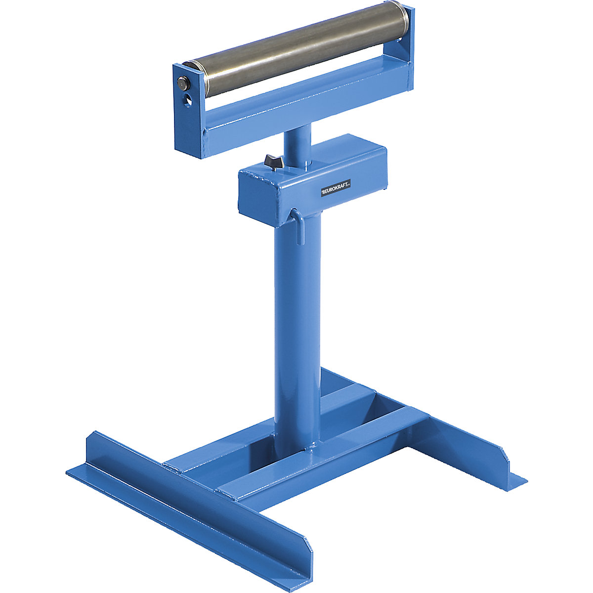 Cavalletto con rullo – eurokraft pro: con rullo trasportatore in acciaio,  campo di sollevamento 610 – 970 mm