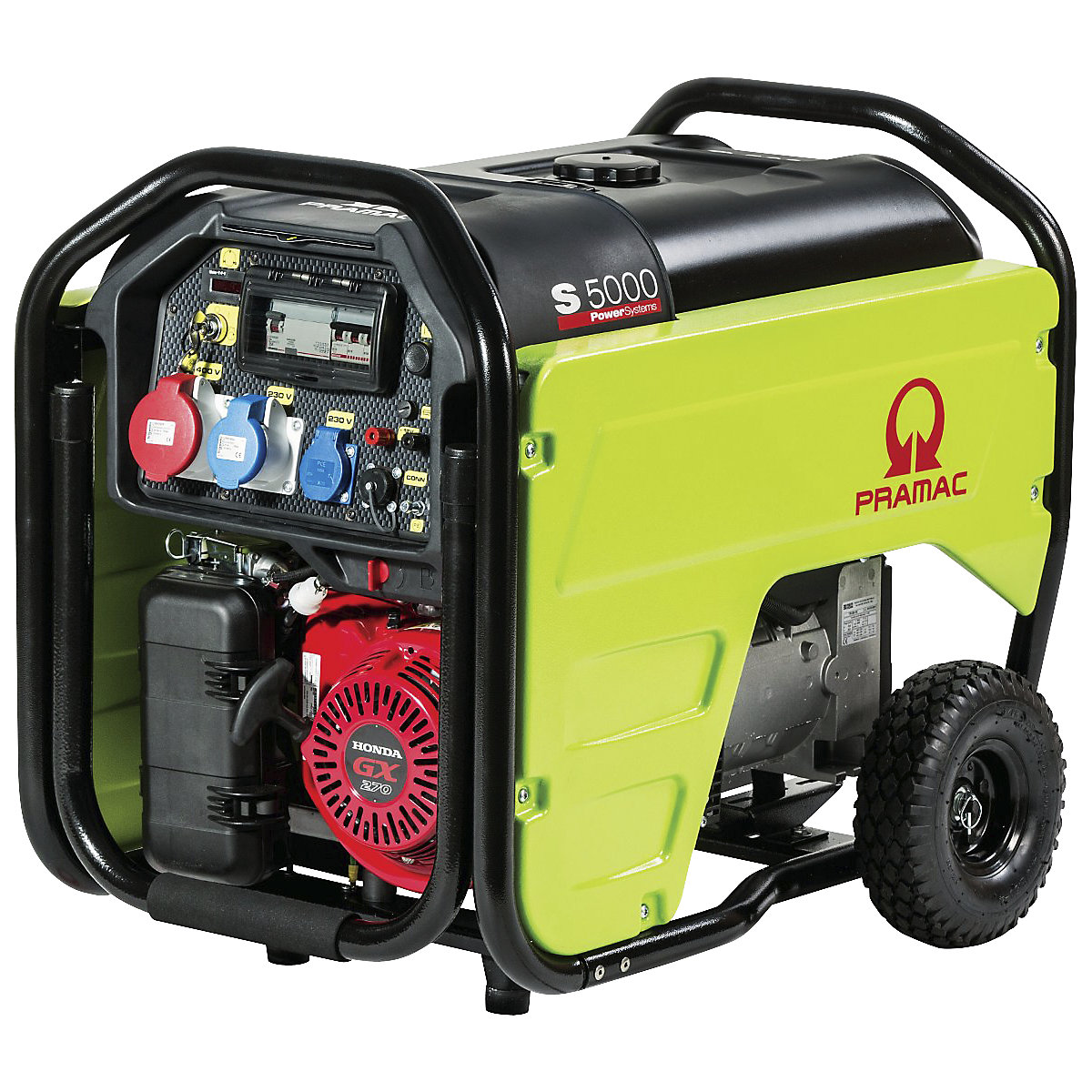 Generatore di corrente – Pramac: S 5000 AVR, benzina, Honda GX270, 230/400  V