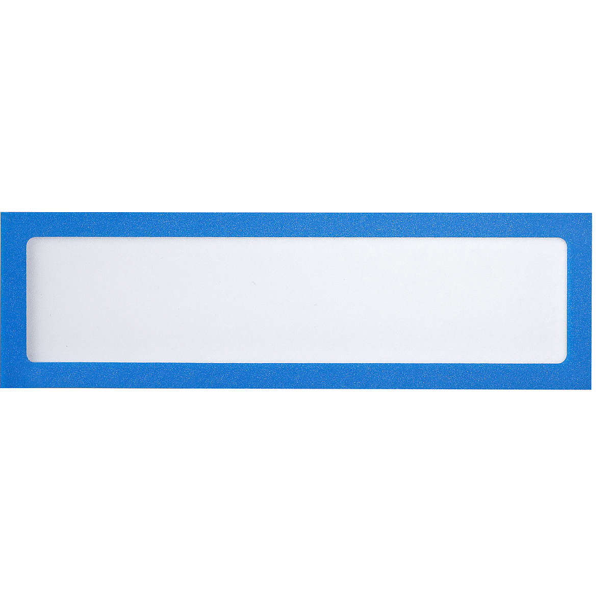 Busta portastampati magnetica – eurokraft basic, per elementi di testo, UNI A4 in verticale / UNI A5 in orizzontale, 225 x 60 mm, telaio blu, conf. 10 pz.-6