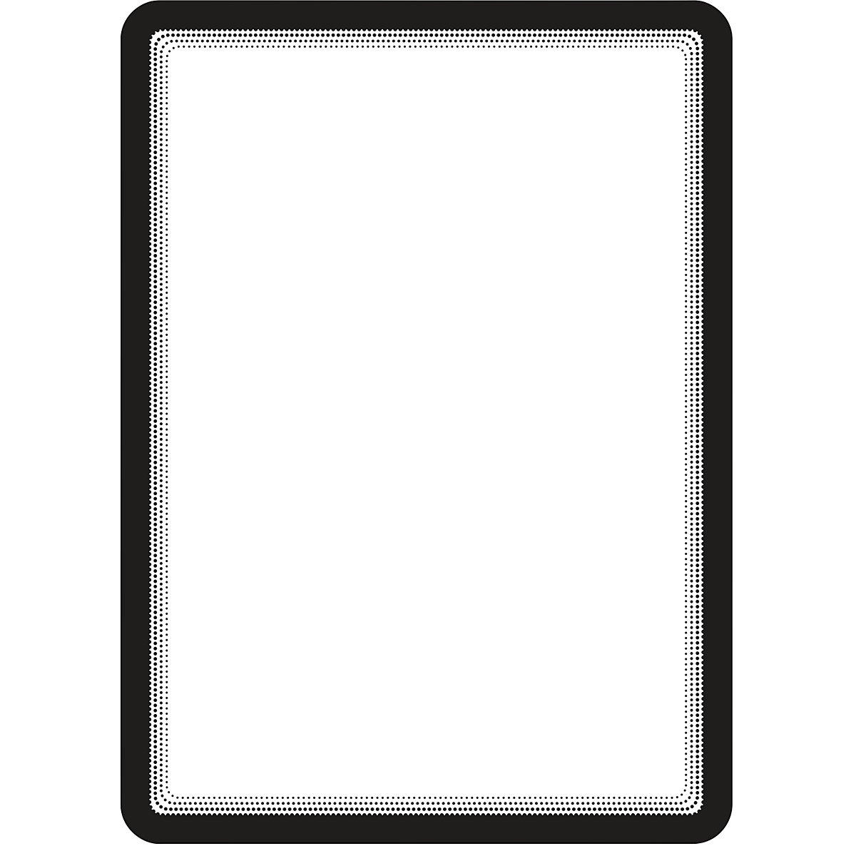 Busta trasparente per presentazioni UNI A4 – Tarifold, con chiusura magnetica, nero, conf. da 2 pz.-11
