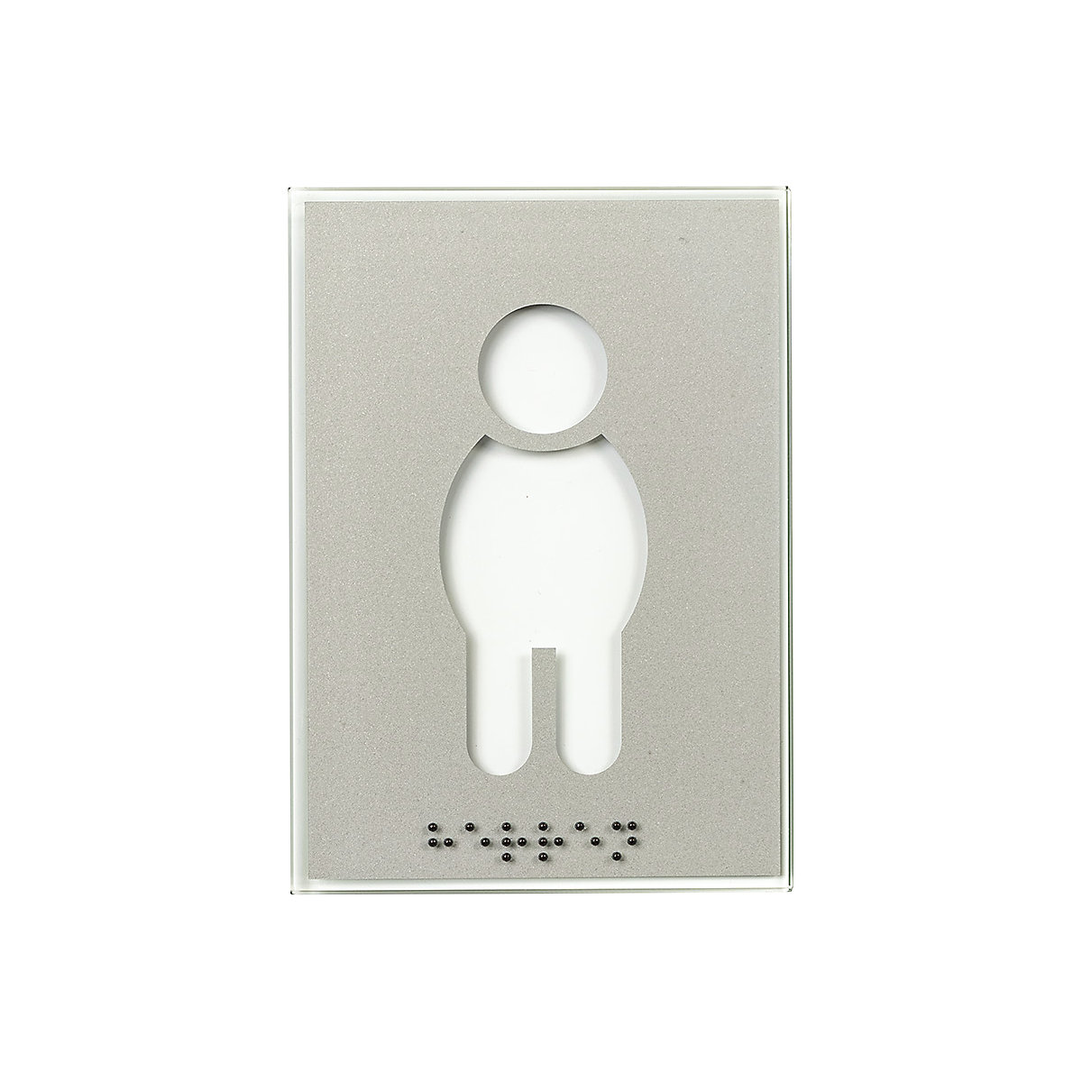 Cartello con pittogramma per porta WC, Braille (Foto prodotto 3)-2