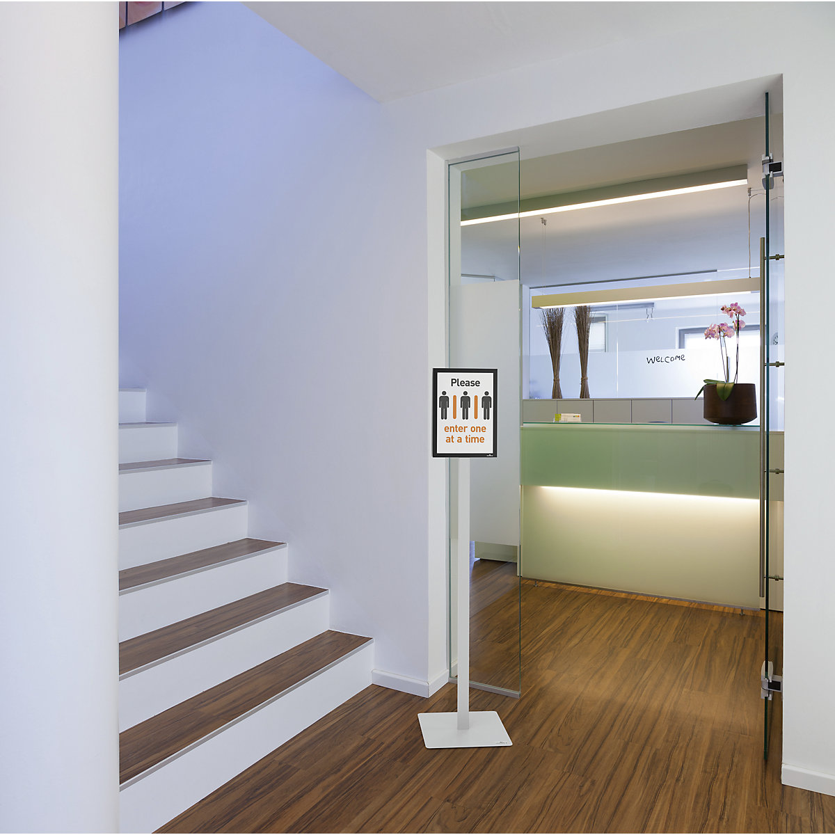 Piantana INFO STAND BASIC – DURABLE (Foto prodotto 5)-4