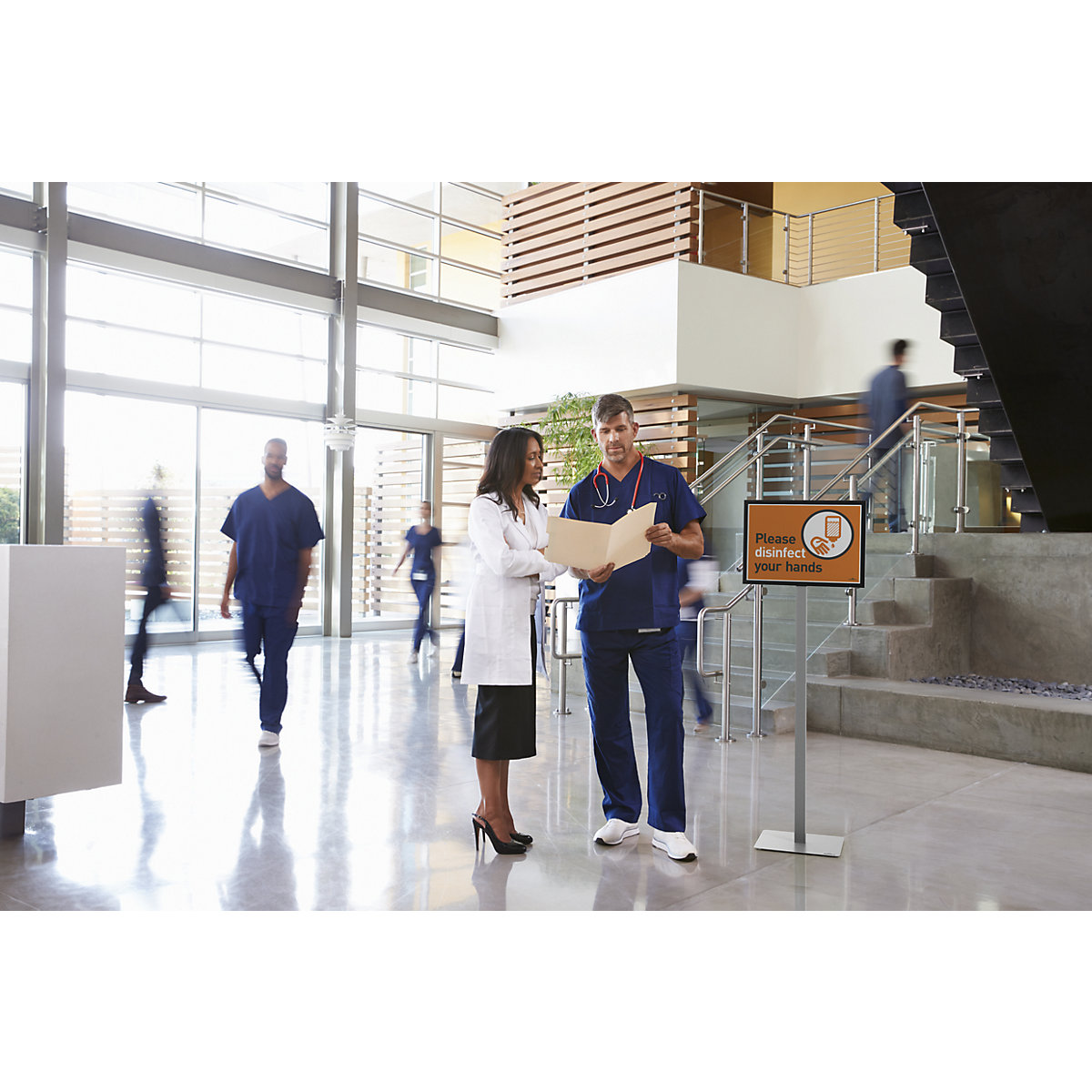 Piantana INFO STAND BASIC – DURABLE (Foto prodotto 8)-7
