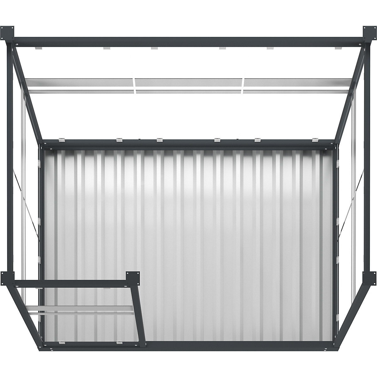 Überdachung mit Stahldach (Produktabbildung 5)-4