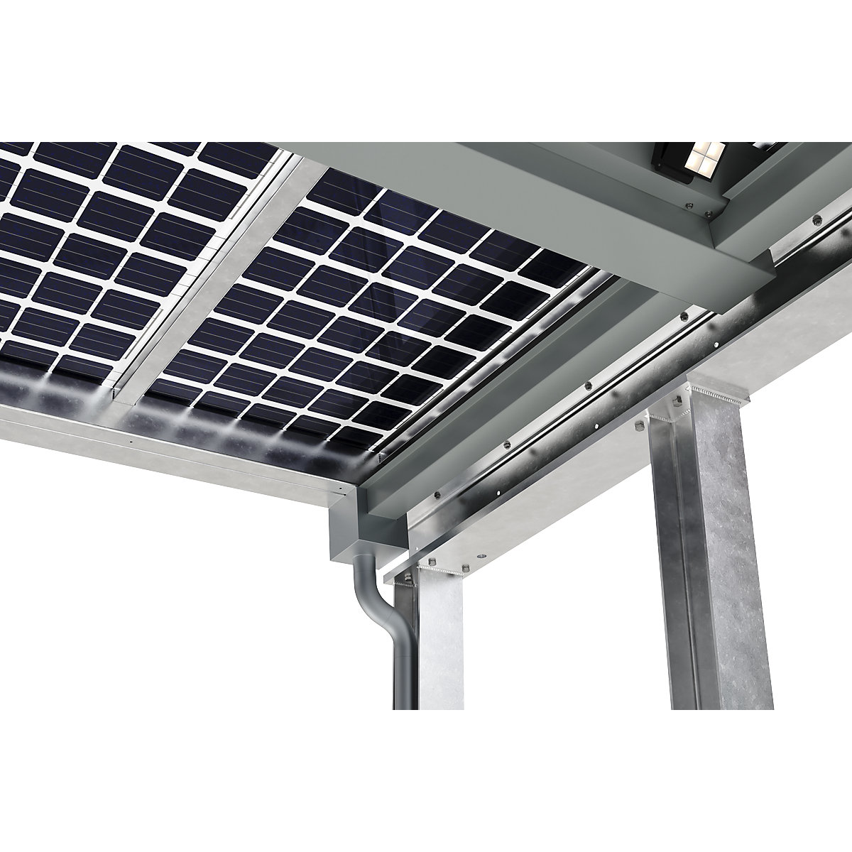 Fahrzeugüberdachung SolarCover mit PV-Modulen mit Schaltschrank (Produktabbildung 7)-6