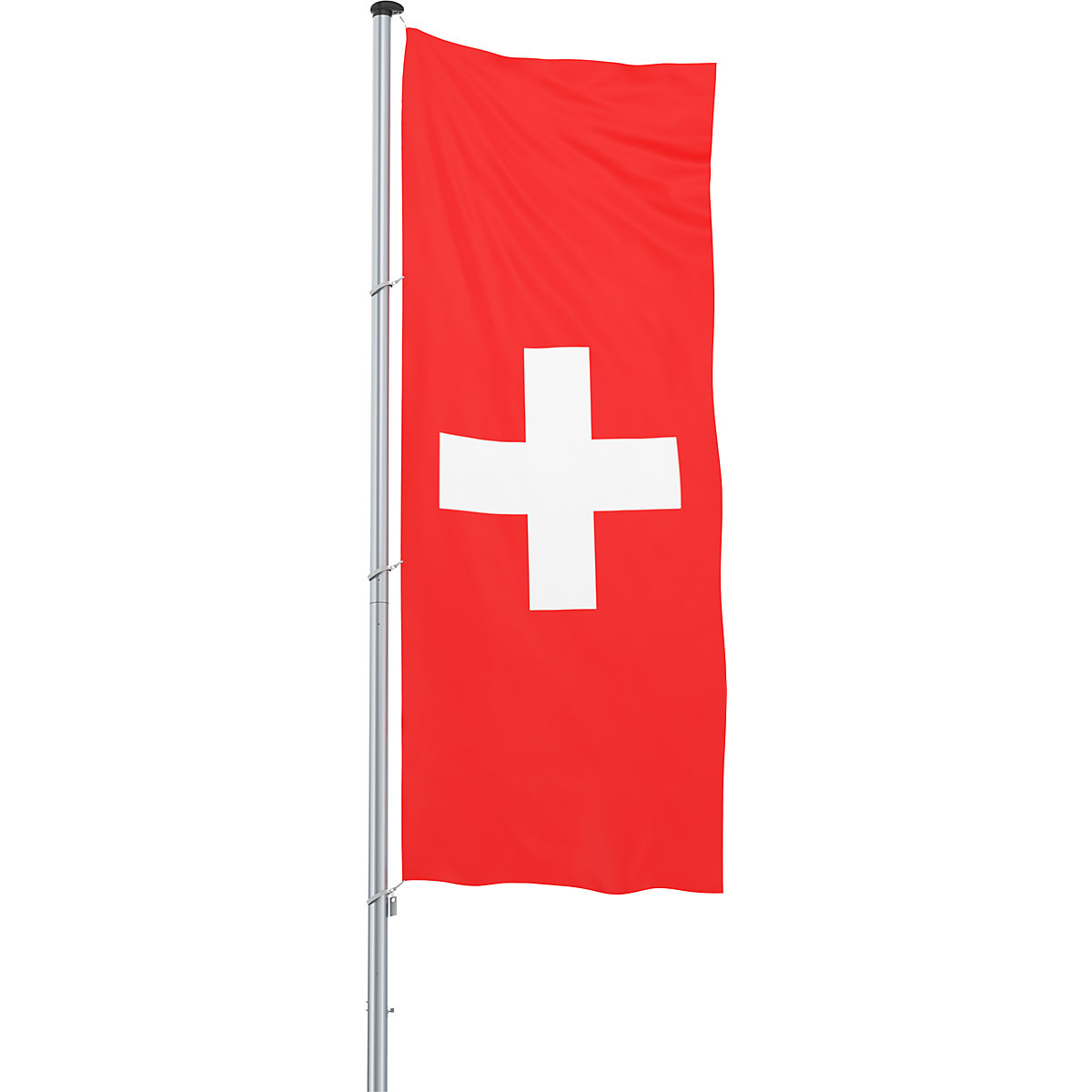 Mannus Hissflagge/Länder-Fahne, Format 1,2 x 3 m, Schweiz