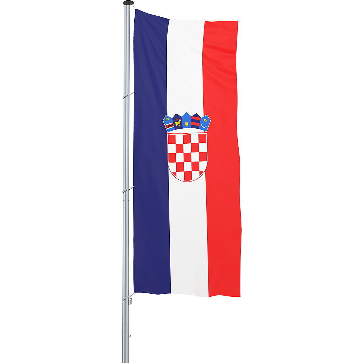 Mannus Hissflagge/Länder-Fahne, Format 1,2 x 3 m, Kroatien
