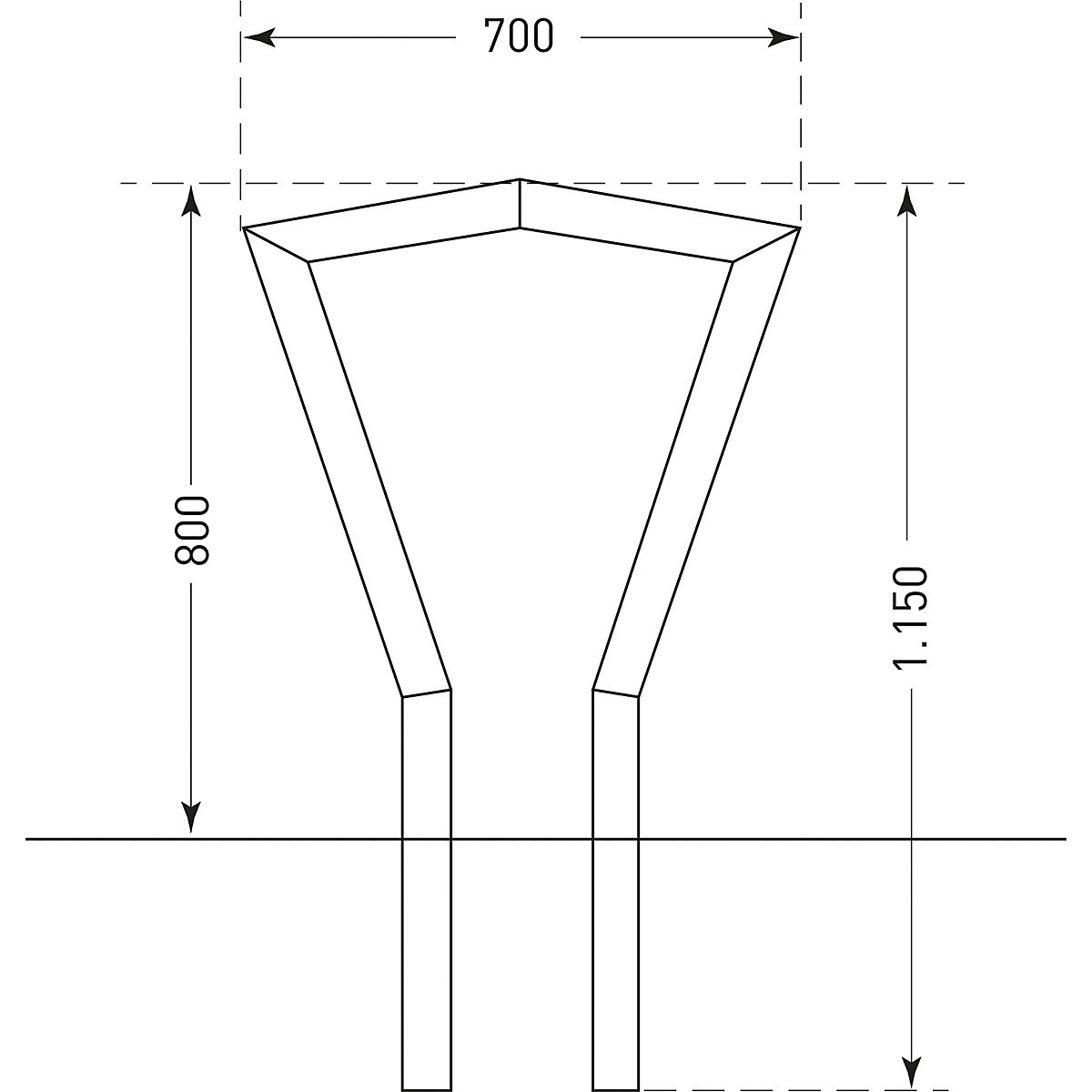 Anlehnbügel COPPA (Produktabbildung 2)-1