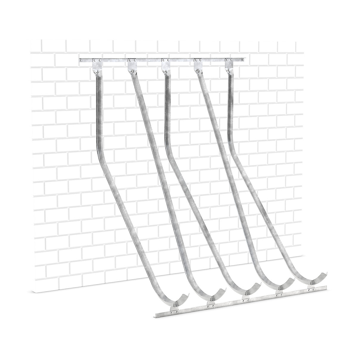 Schräghochparker, Wandmontage, 5 Einstellplätze-1