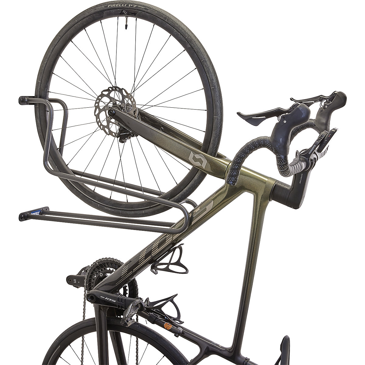 Vertikaler Wandfahrradhalter Mottez (Produktabbildung 4)-3