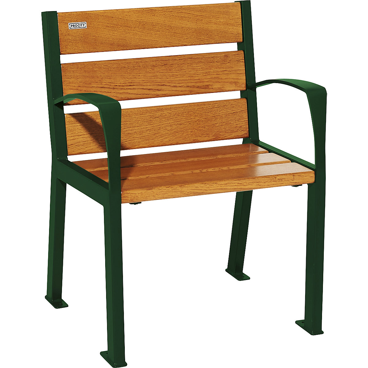 Holzstuhl SILAOS® PROCITY, Sitzhöhe 450 mm, moosgrün, Eiche-3