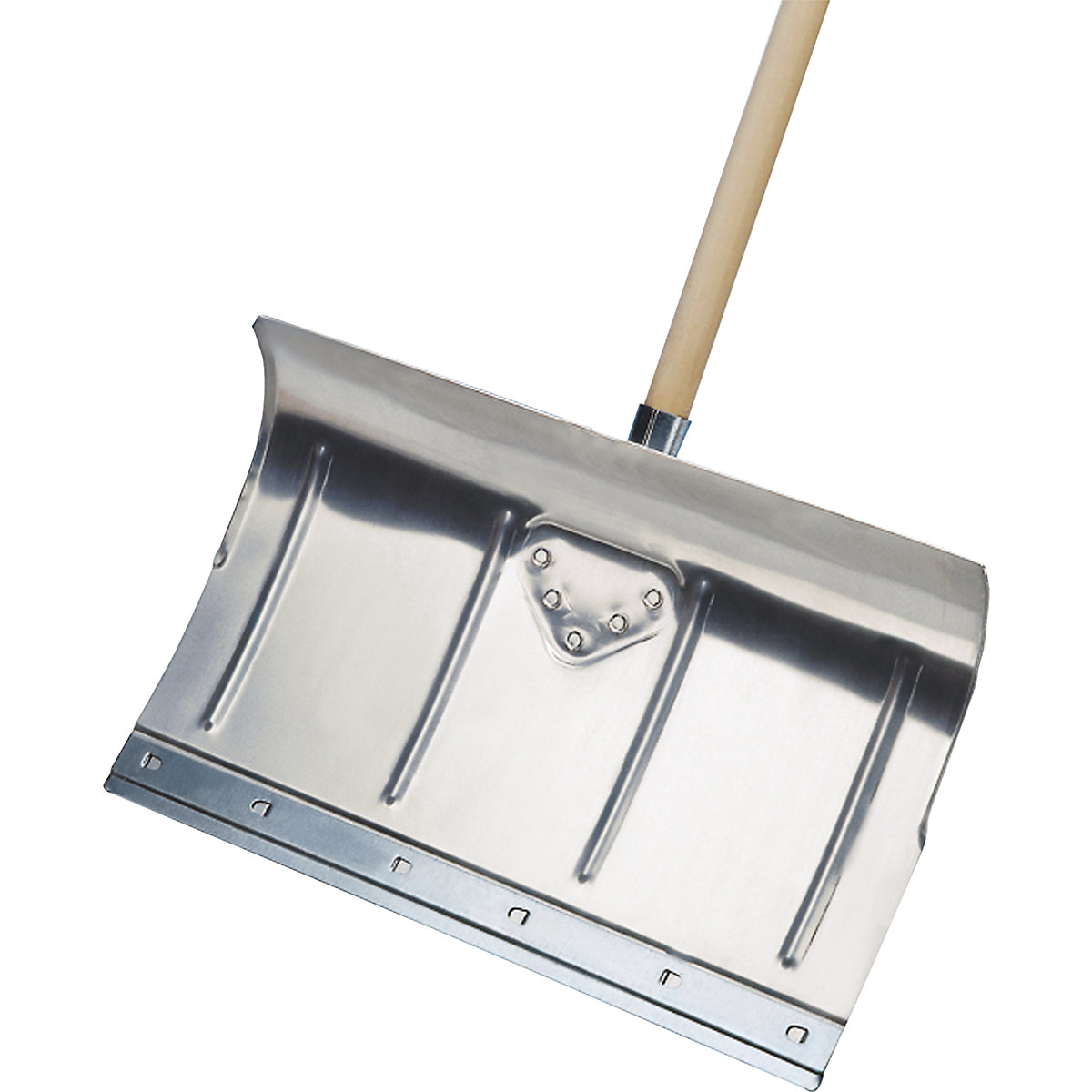 Metall Schneeschaufel Ca.130cm Schneeschieber Mit Holzstiel D