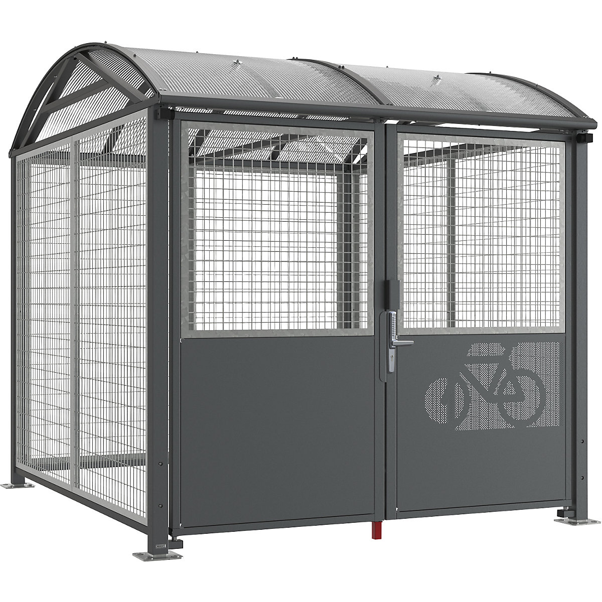 Fahrradüberdachung, abschließbar PROCITY Grundmodell mit digitalem