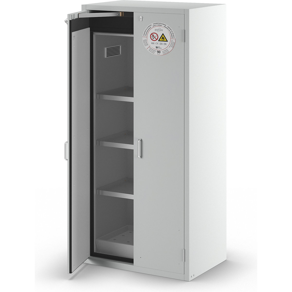 Armadio antincendio tipo 90 per sostanze pericolose – asecos (Foto prodotto 5)-4