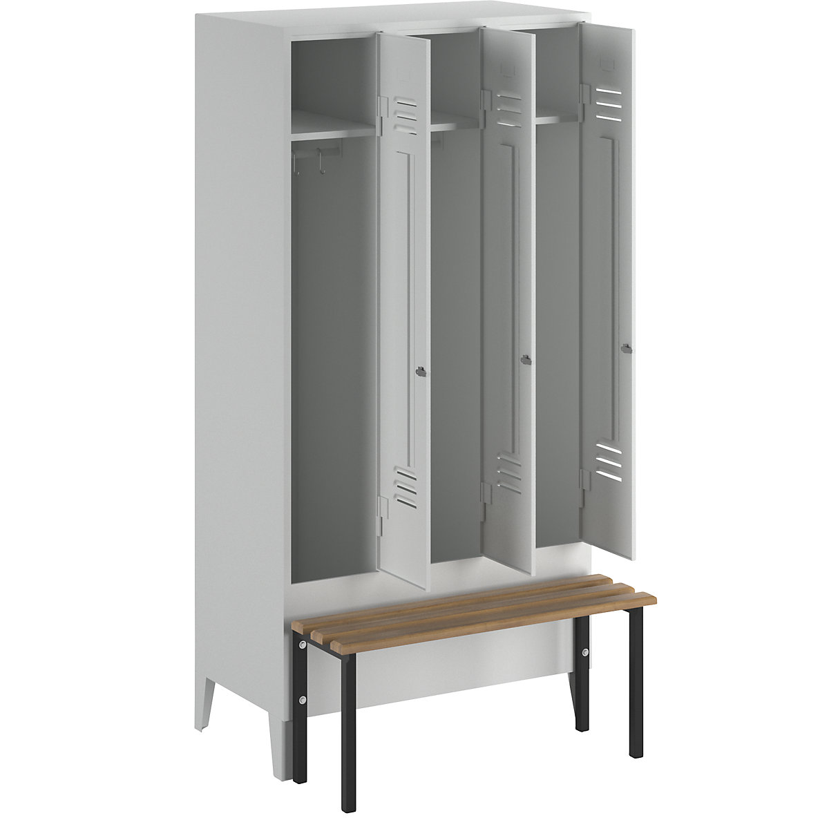 Armadietto Berlin 2 con panca – Wolf