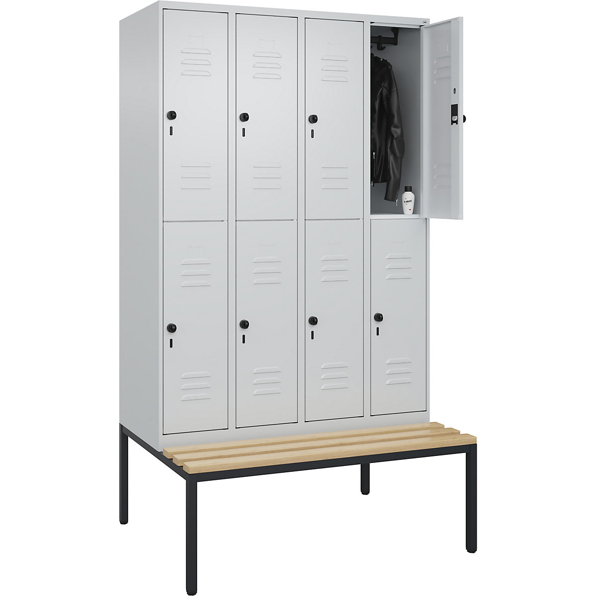 Armadietto a due piani Classic PLUS con panca – C+P