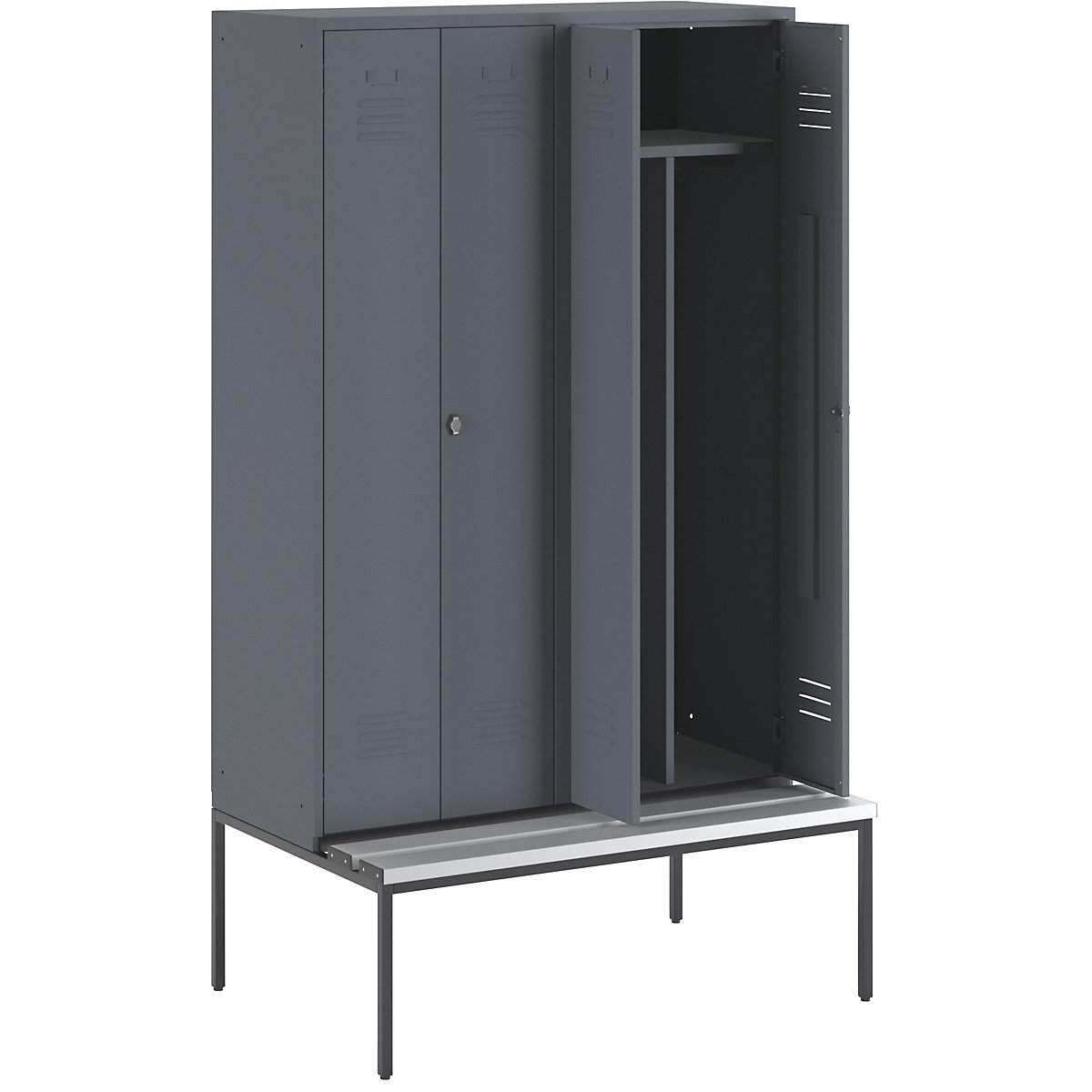 Armadietto sporco/pulito Berlin 2 con panca – Wolf