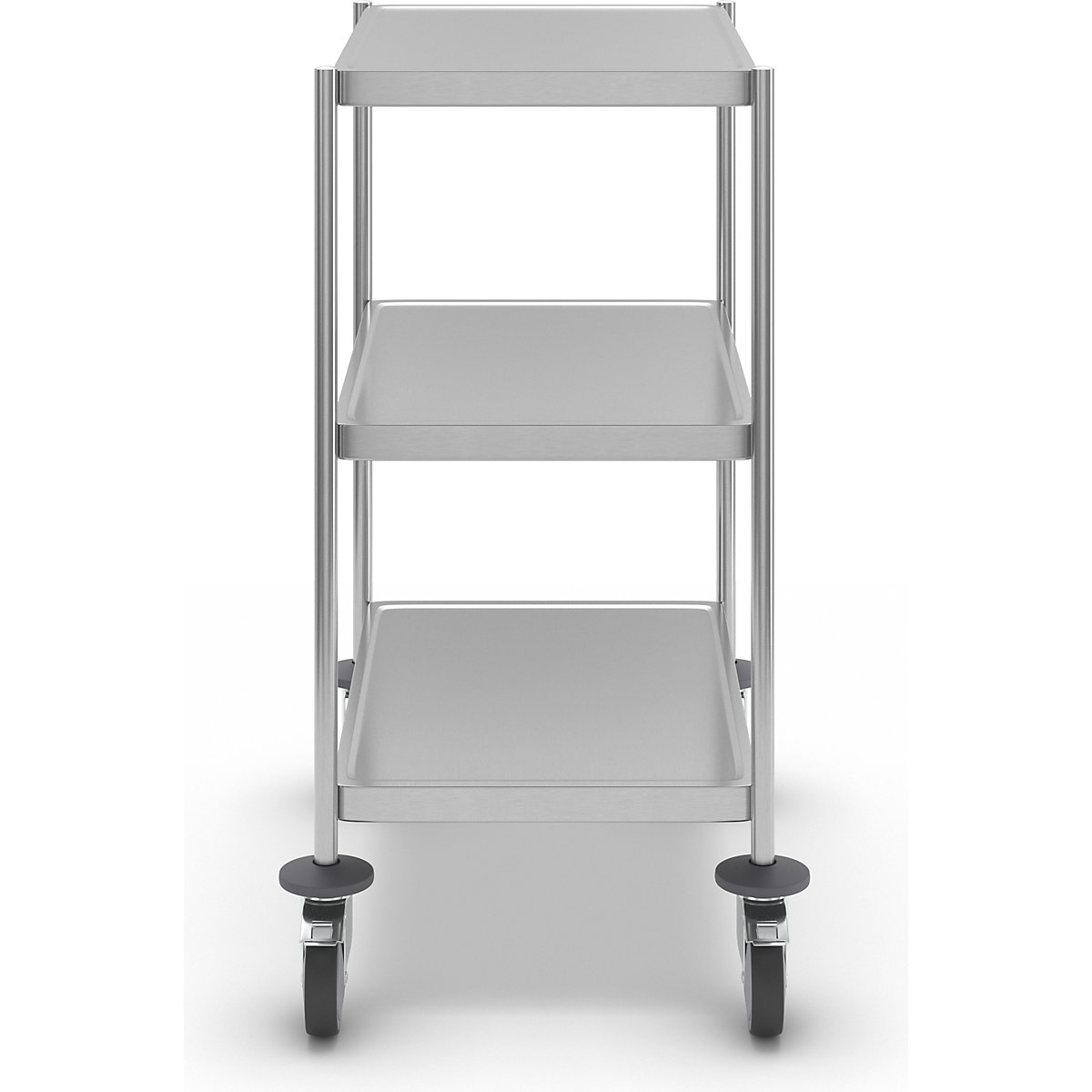 Carrello a ripiani in acciaio inox, saldato – Kongamek (Foto prodotto 3)-2