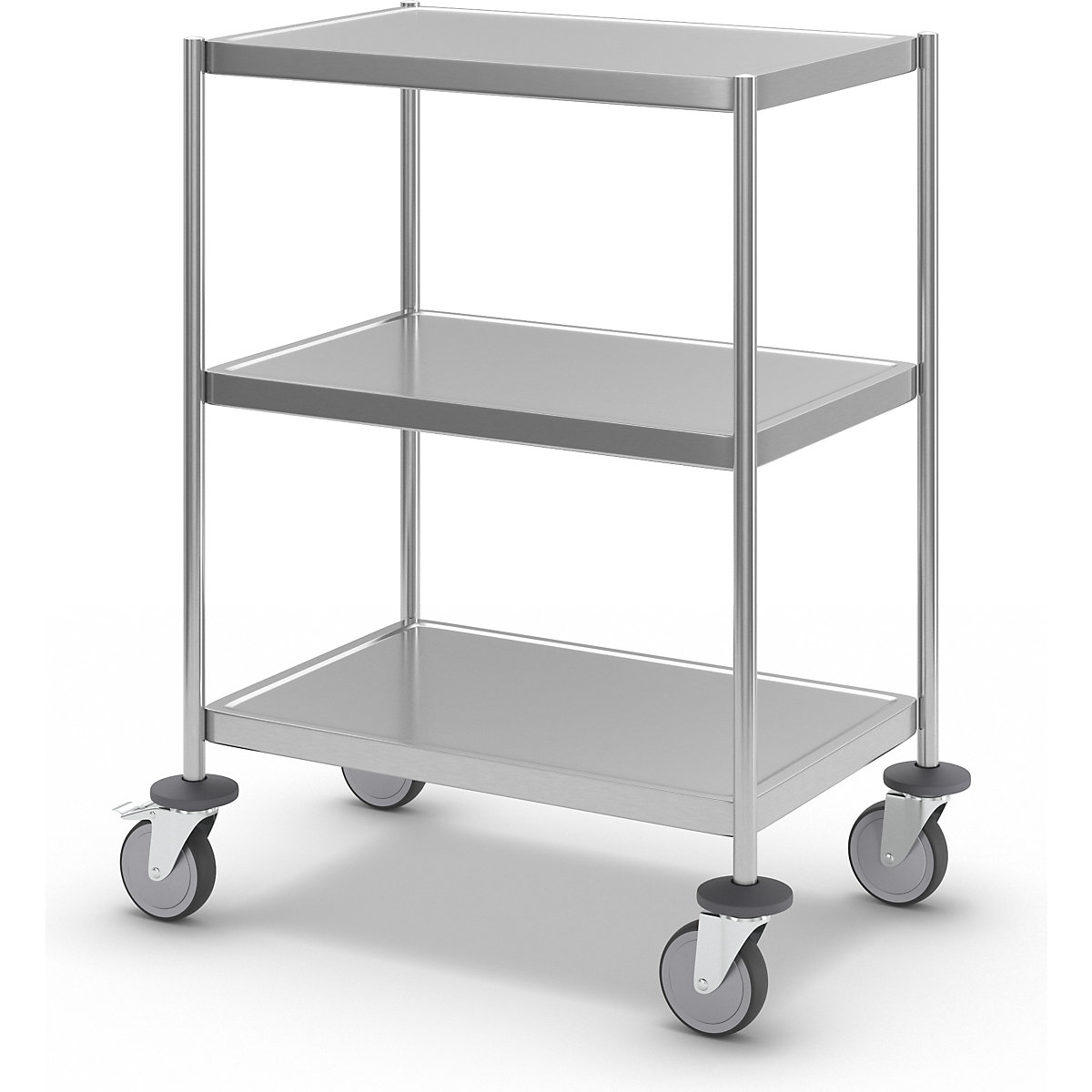 Carrello a ripiani in acciaio inox, saldato – Kongamek (Foto prodotto 6)-5