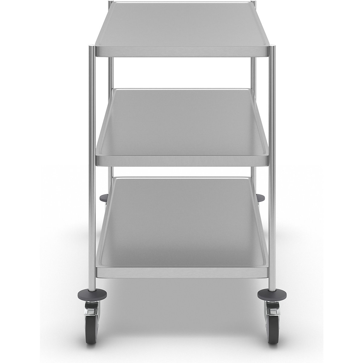 Carrello a ripiani in acciaio inox, saldato – Kongamek (Foto prodotto 3)-2