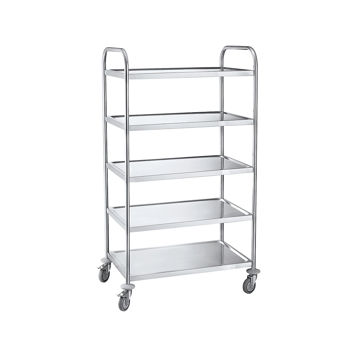 Carrello di servizio in acciaio inox – eurokraft basic (Foto prodotto 8)-7