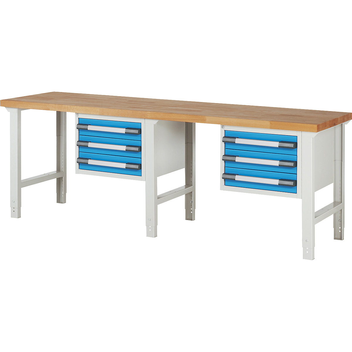 Banco da lavoro con cassetti pensili, sistema modulare serie 7000 - eurokraft pro