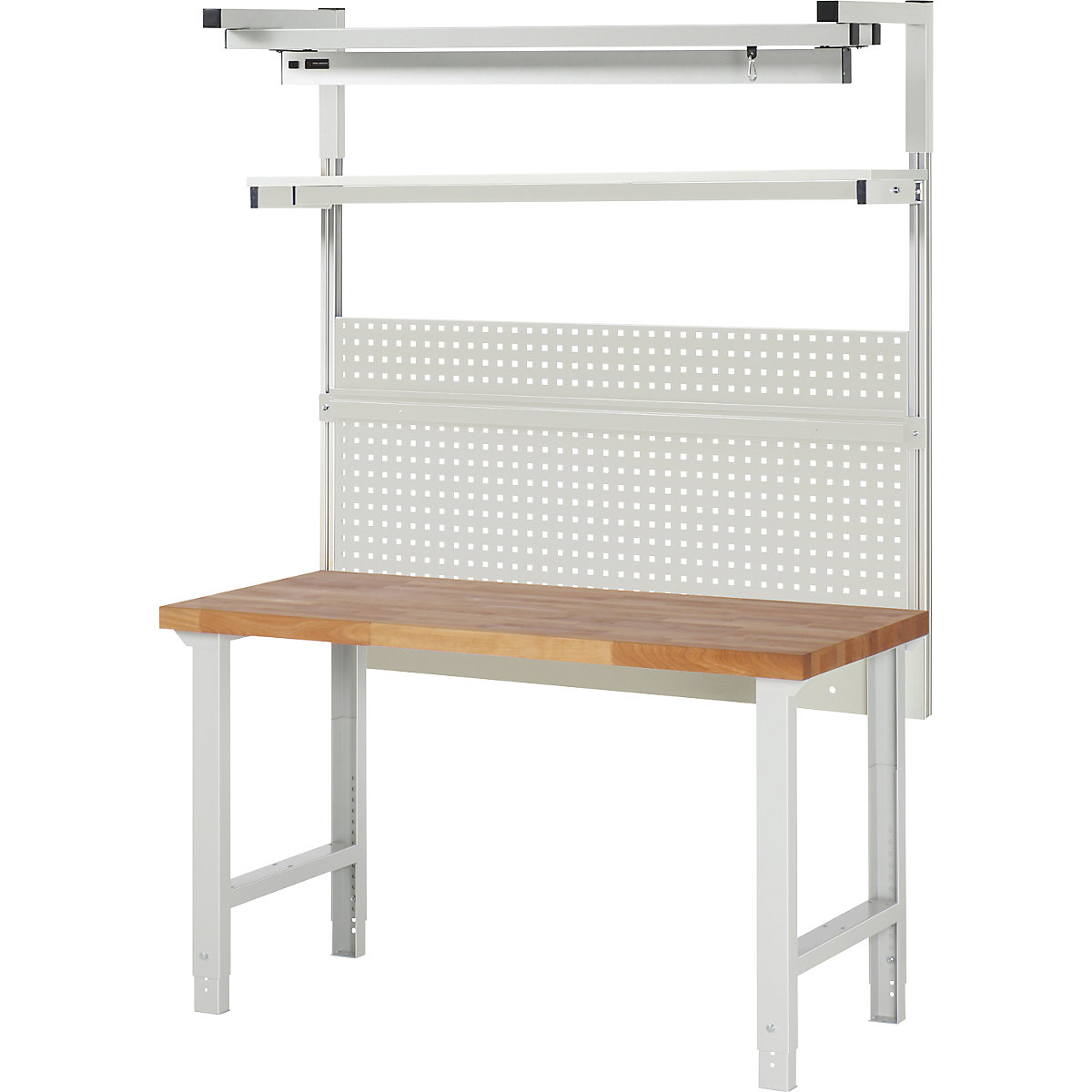 Banco da lavoro con sovrastruttura serie 7000 – eurokraft pro (Foto prodotto 4)-3