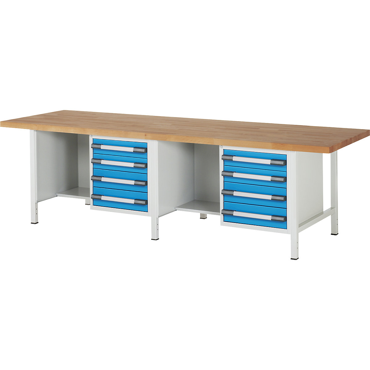 Banco da lavoro, struttura a telaio serie 8000 – eurokraft pro