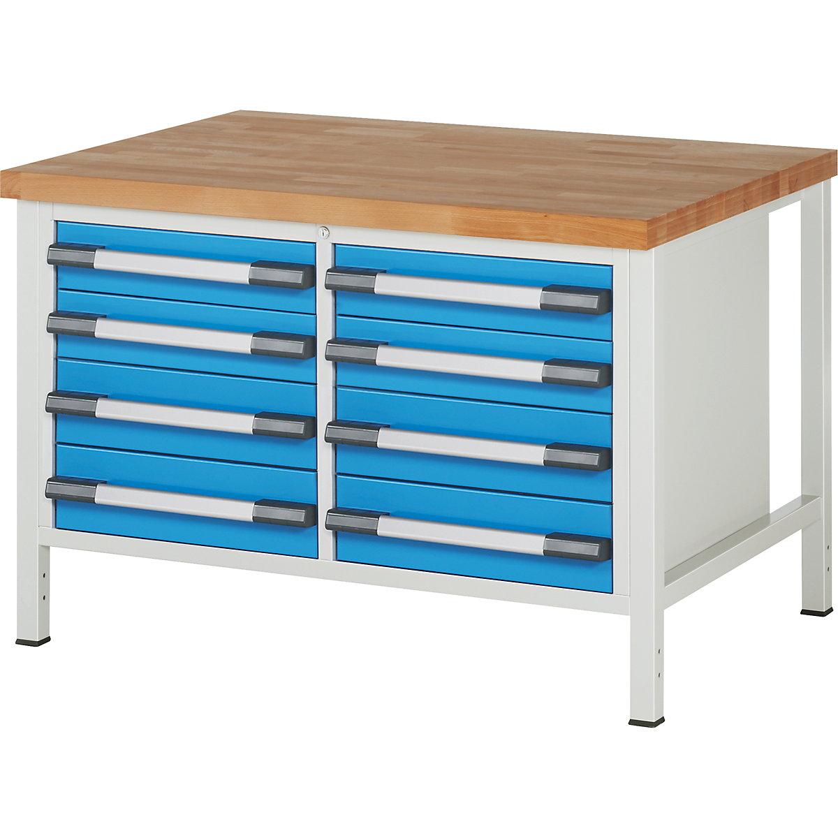 Banco da lavoro, struttura a telaio serie 8000 – eurokraft pro (Foto prodotto 2)-1