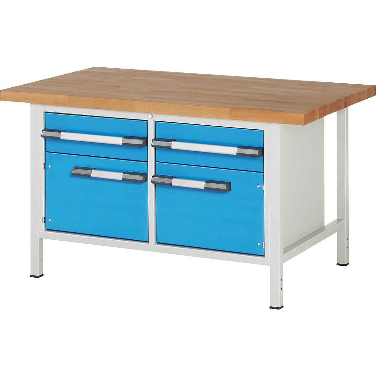 Banco da lavoro, struttura a telaio serie 8000 – eurokraft pro (Foto prodotto 3)-2