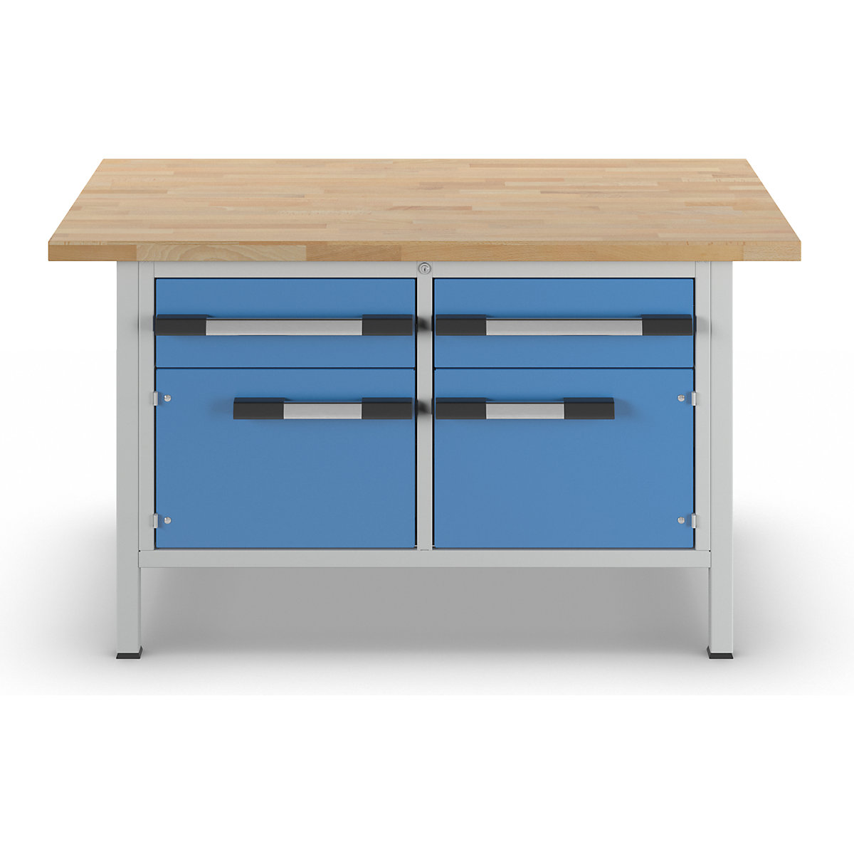 Banco da lavoro, struttura a telaio serie 8000 – eurokraft pro (Foto prodotto 4)-3