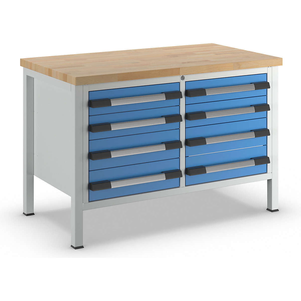 Banco da lavoro, struttura a telaio serie 8000 - eurokraft pro