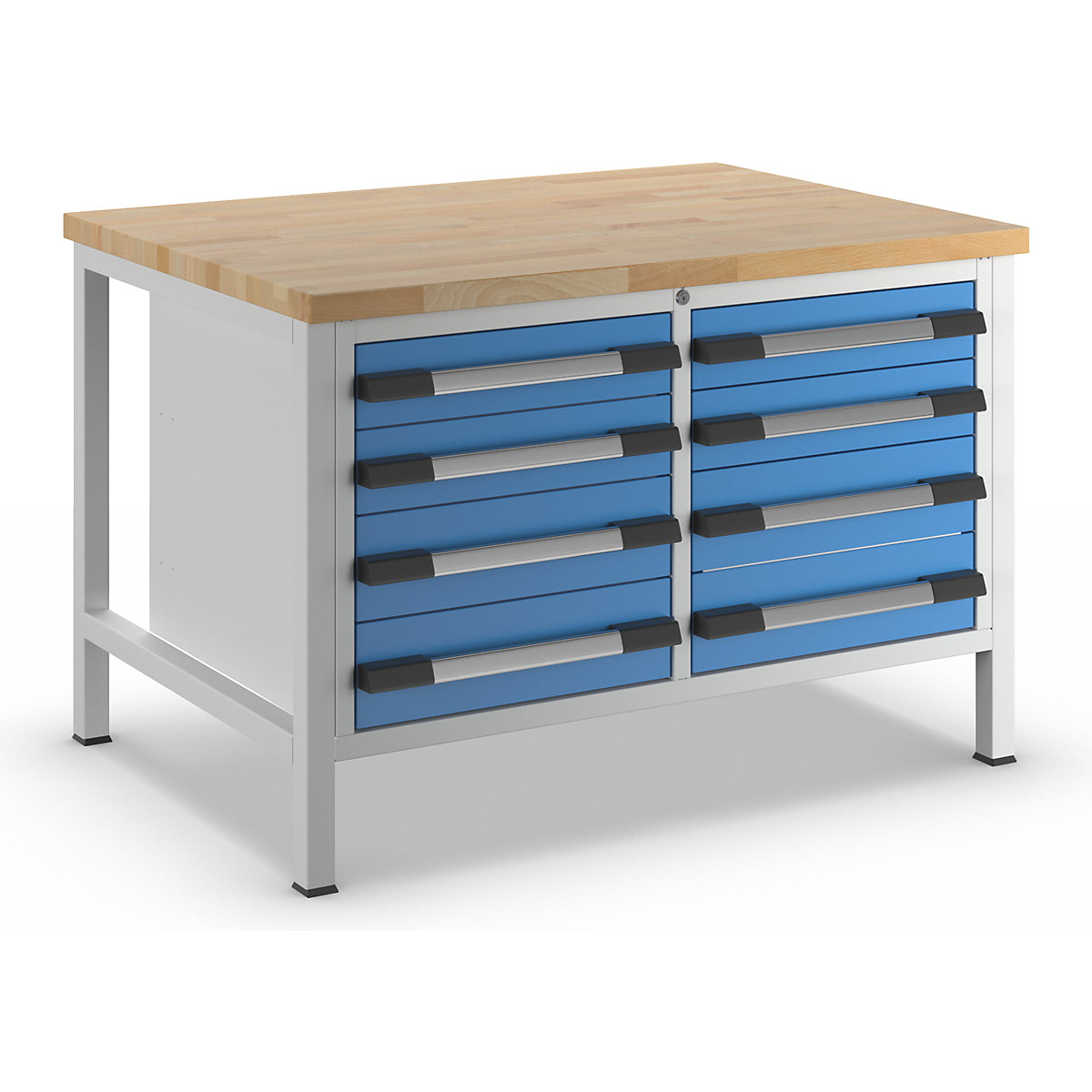 Banco da lavoro, struttura a telaio serie 8000 – eurokraft pro