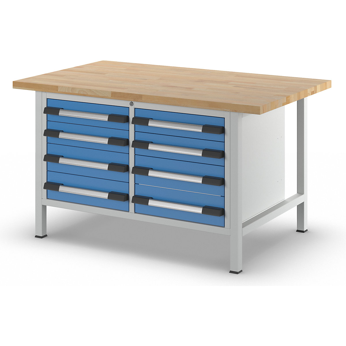 Banco da lavoro, struttura a telaio serie 8000 – eurokraft pro (Foto prodotto 7)-6