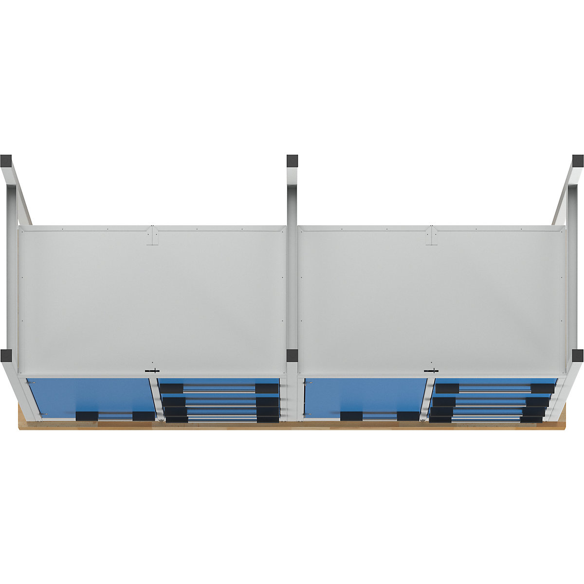 Banco da lavoro, struttura a telaio serie 8000 – eurokraft pro (Foto prodotto 6)-5